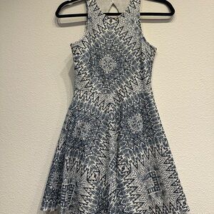Aeropostale Black and White Halter A-line Sundress